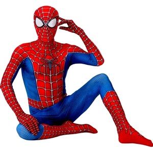 Spiderman Adult Tobey Maguire Cosplay Costume Jumpsuit Bodysuit